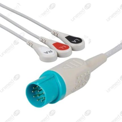 CABLE DE ECG PARA NIHON KOHDEN 3LEADS COMPACTO, UNIMED