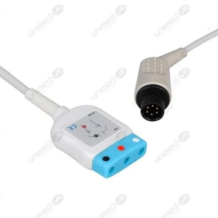 CABLE DE ECG UNIVERSAL X 3 LEAD DIN/6P, UNIMED