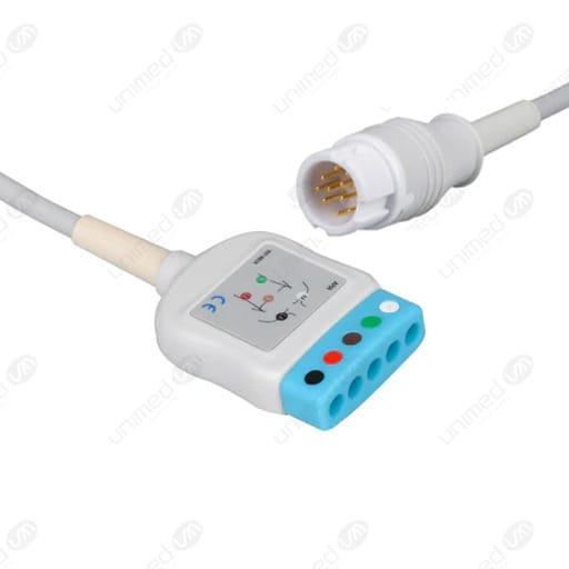 odoo_D-1585.jpg CABLE DE ECG PARA PHILIPS X 5 LEAD DIN/12P, UNIMED - Imagen 1