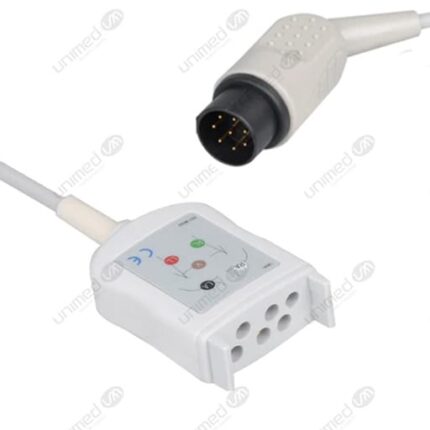 CABLE DE ECG PARA CAS MEDICAL X 3 LEAD, UNIMED